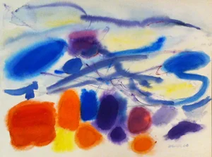Untitled Watercolor by Clay Walker
