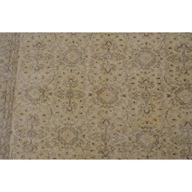 Authentic Vintage Turkish Rug in Muted Tones For Sale - Image 4 of 10