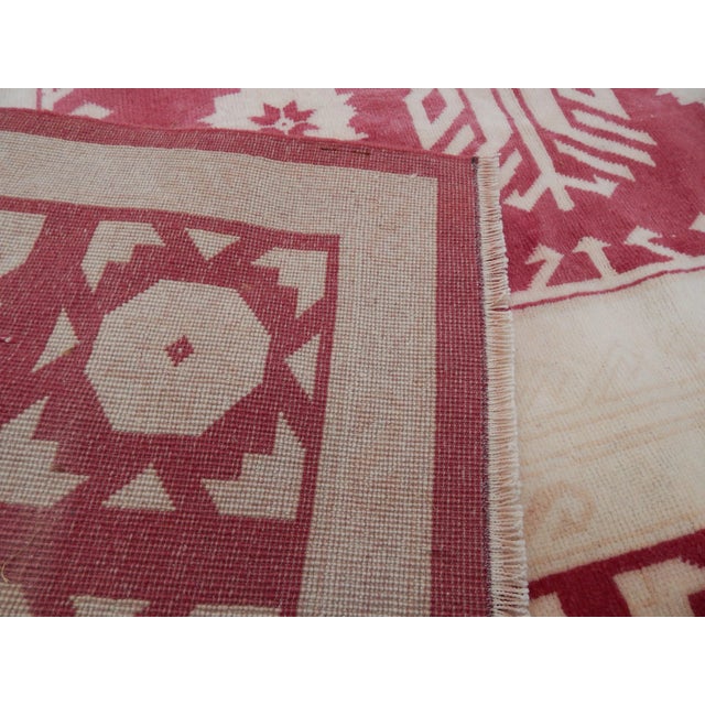 1970s Neutral Soft Colors Large Rug - 6'7'' X 9'9'' For Sale - Image 10 of 11