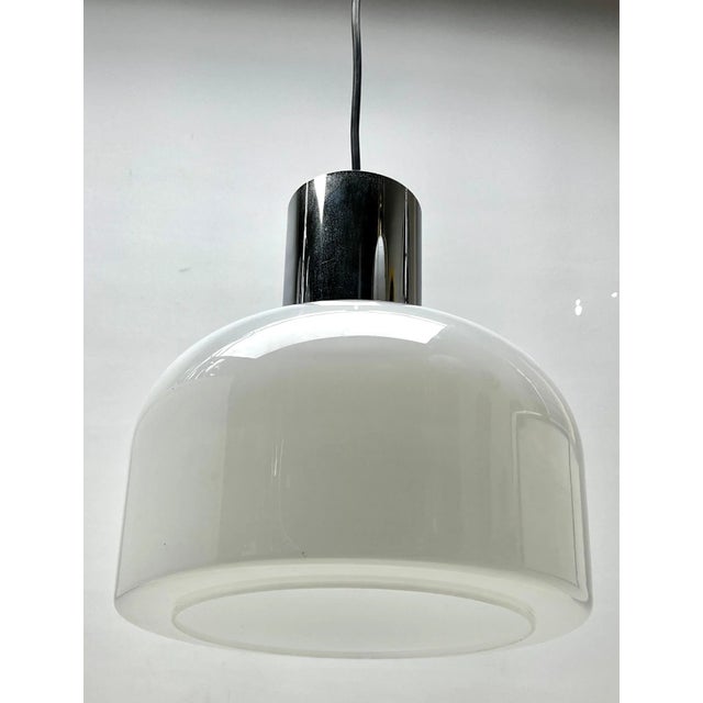 Mid-Century Modern Blown Glass Pendant Suspension Fixture from Glashütte Limburg, 1965 For Sale - Image 11 of 11