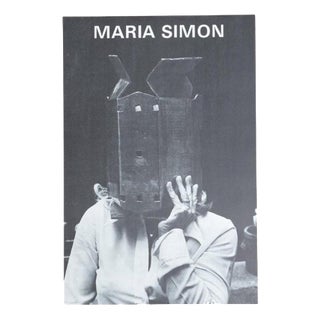 Vintage Exhibition Poster by María Simón, 1970s For Sale