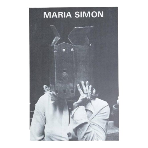 Vintage Exhibition Poster by María Simón, 1970s For Sale