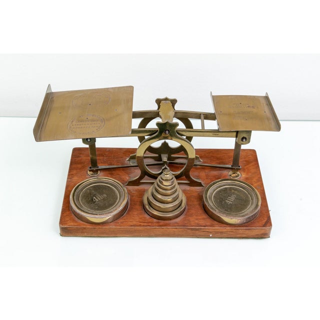 Antique English S. Mordan & Co. London Letter Postal Scale For Sale - Image 4 of 11