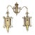 Early 20th Century Pair of Iron Exterior Sconces Not Wired For Sale