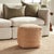 Boho Chic Jute Square Pouf For Sale - Image 3 of 5