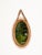 Oval Mirror with Chain in Curved Rattan and Bamboo by Franco Albini, Italy, 1960s For Sale - Image 6 of 12