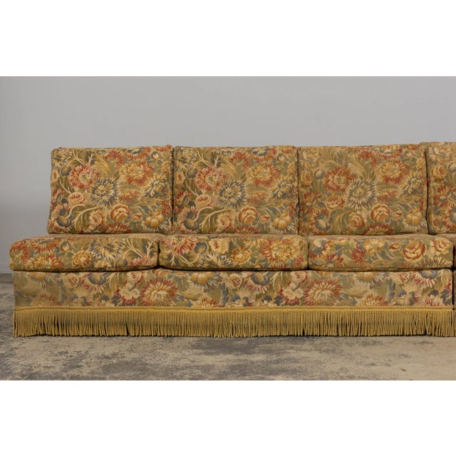 Vintage French Country Sofas in Floral Tapestry – A Pair For Sale - Image 4 of 18