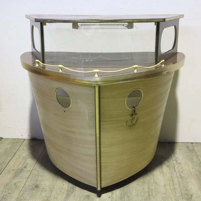 Vintage Cocktail Bar, 1950s, in Very Good conditions. Designed 1950 to 1959 I have official proof of authenticity such as...