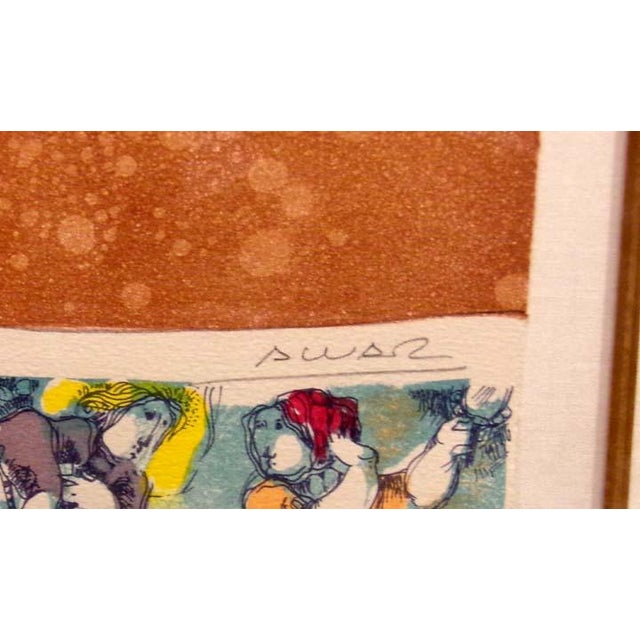 Sunol Alvar "Contemplico De La Imatages" Hand Signed W/Custom Frame For Sale - Image 9 of 11
