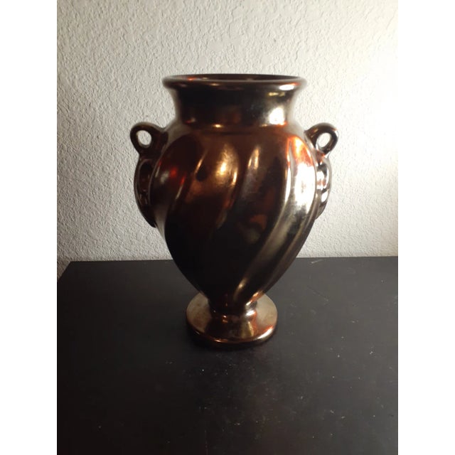 1990s 1990s Haeger Bronze Glaze Urn Vase For Sale - Image 5 of 8