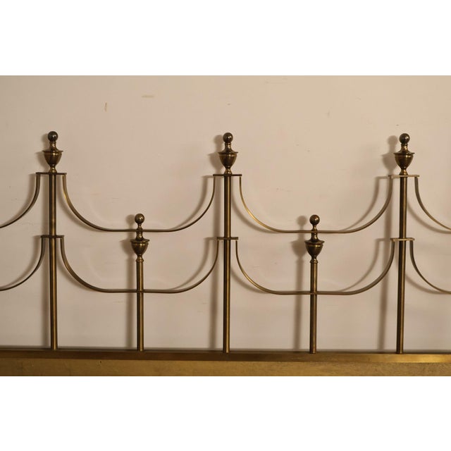 Mastercraft Vintage Brass King Headboard For Sale - Image 12 of 18