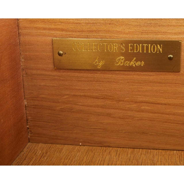 Mid 20th Century Baker French Louis XV Style Lacquered Writing Table Desk For Sale - Image 5 of 12