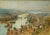 An original antique panoramic watercolor painting on paper by John C. Syer, British artist circa 1846-1913, "View of the...