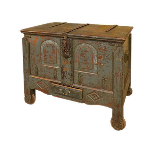 Antique Wooden Chest For Sale - Image 9 of 9