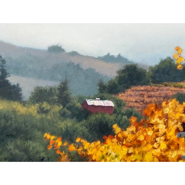 2000 - 2009 June Carey Fall Vineyard Limited Edition Giclée, Signed For Sale - Image 5 of 14