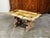 Italian Coffee Table Made of 19th Century Bleached Oak Base and Later Vellum Top For Sale - Image 4 of 12