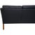 Model 2209 3-Seater Sofa in Black Leather by Børge Mogensen, 1980s For Sale - Image 16 of 18