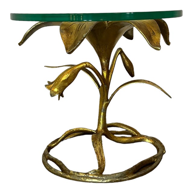 1980s Lily Table by Arthur Court For Sale