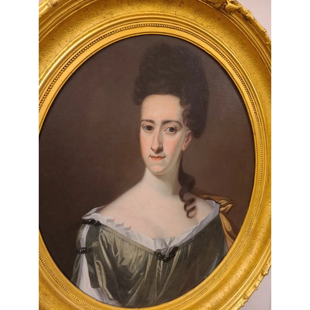 17th Century Antique 17th Century English Oil Portrait Painting Woman Michael Dahl Old Master, Framed For Sale - Image 5 of 7