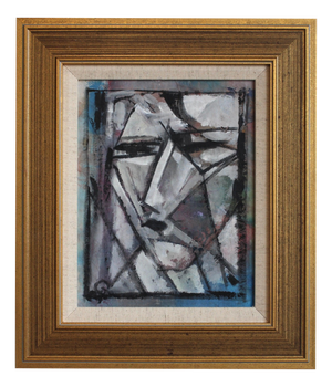 Florentine School Artist, Hidden Portraits XXI, 1990s, Acrylic on Canvas, Framed