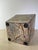 Brown Late 20th Century Post Modern Rainforest Marble Tapered Waste Basket For Sale - Image 8 of 10