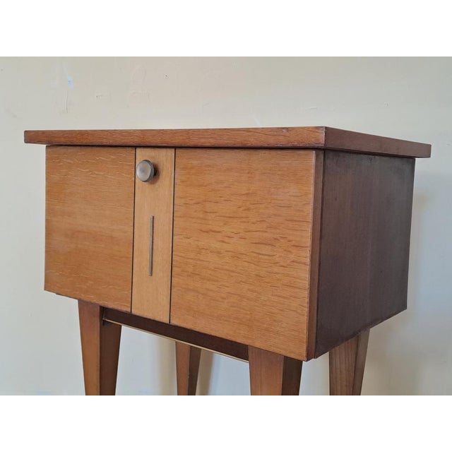 Mid-Century Modern French Nightstand, 1950s For Sale - Image 6 of 8