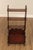 Wood Early 20th Century Arts and Crafts Antique Mahogany Magazine Rack and Bookshelf For Sale - Image 7 of 12