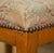 Biedermeier Swedish Walnut Dressing Table Stool with Embroidered Top, 1880s For Sale - Image 10 of 18