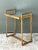 Vintage Metal and Mirrored Glass Side Table For Sale - Image 4 of 12