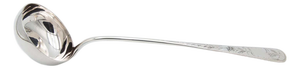 Silver Soup Ladle with Engraved Floral Motifs