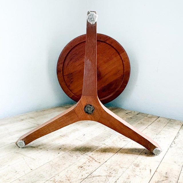 Hans Andersen 1960s Hans C Andersen for Artex Teak End Table For Sale - Image 4 of 12