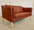 Mid-Century Danish Cognac Leather 2-Seater Sofa from Mogens Hansen For Sale - Image 12 of 18