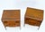 Pair Swedish Walnut Birch Int Block Front Door End Side Tables Night Stands Mint For Sale - Image 13 of 13