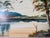 1980’s Vintage Rockwell Kent Tropical Lake Landscape Oil on Board Painting, Framed For Sale - Image 10 of 12