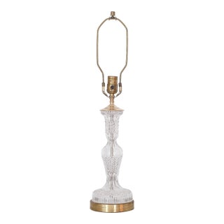 1960s Waterford Alana Crystal Lamp For Sale