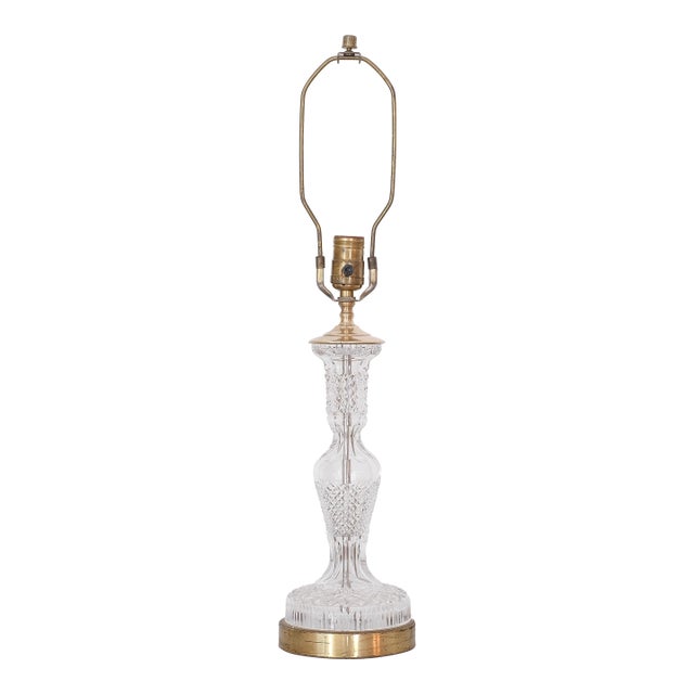 1960s Waterford Alana Crystal Lamp For Sale