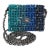Blue Ombre Beaded Micro Clutch On Chain For Sale