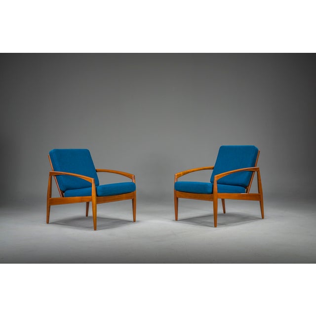 Model 121 Paper Knife Easy Chairs by Kai Kristiansen for Magnus Olesen, 1960s, Set of 2 For Sale - Image 17 of 17