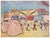 Paper 1950 After Albert Marquet "The Posters in Trouville", German Edition Offset Lithograph For Sale - Image 7 of 8