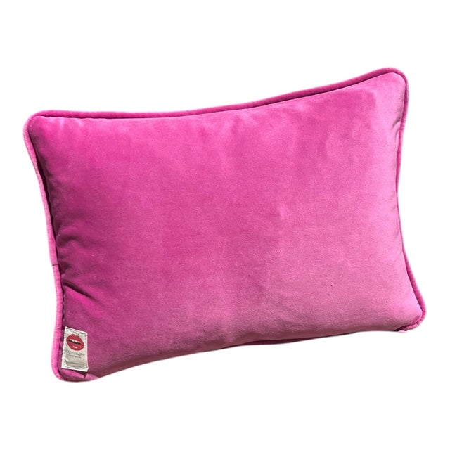 Hand-Embroidered Needlepoint "Thank Heaven for Little Girls" One of a Kind Original Pillow For Sale - Image 4 of 4