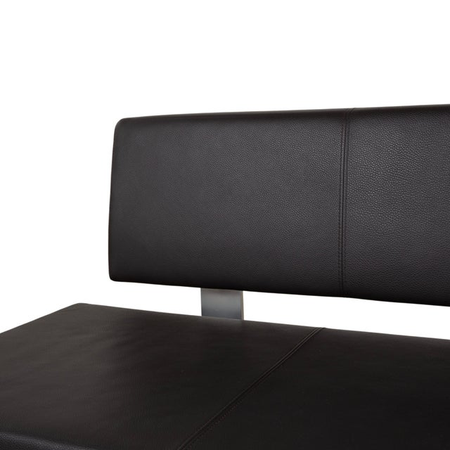 Leather 620 Bench in Brown from Rolf Benz For Sale - Image 4 of 14