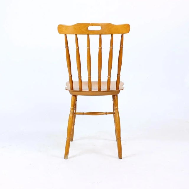Wood Oak Dining Chairs, 1960s, Set of 4 For Sale - Image 7 of 15