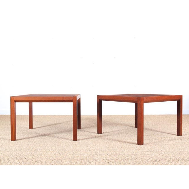 Teak Coffee Tables by Rolf Middelboe & Gorm Lindum for Traenekaer, 1974, Set of 2 For Sale - Image 12 of 12