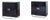 1960s Pair of Black Lacquered Cabinets For Sale
