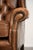 Chesterfield Cowhide Wing Armchair In Light Brown For Sale - Image 3 of 13