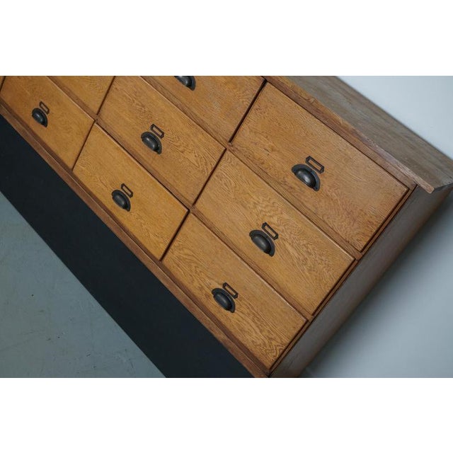 Large Vintage Dutch Oak Shop Cabinet, 1950s For Sale - Image 4 of 18