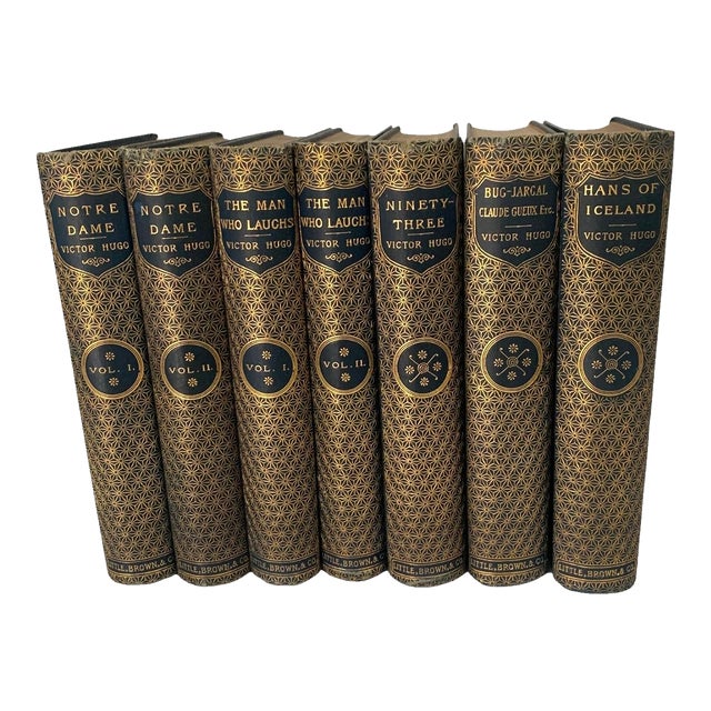 19th Century Victor Hugo -Set of 7 Volumes For Sale