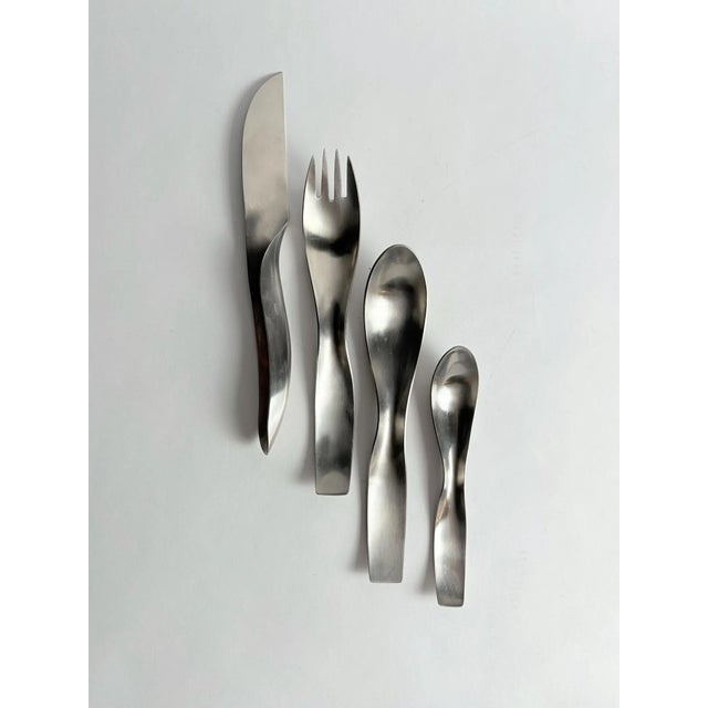 Amboss Danube 7000 Cutlery Set by Janos Megyik, 1970s, Set of 20 For Sale - Image 4 of 8