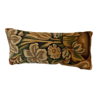 16th Century Brussels Floral Tapestry Pillow For Sale