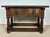 Pair of Early 20th Century Spanish Rustic Oak Side Tables with Drawers, 1900s For Sale - Image 9 of 12
